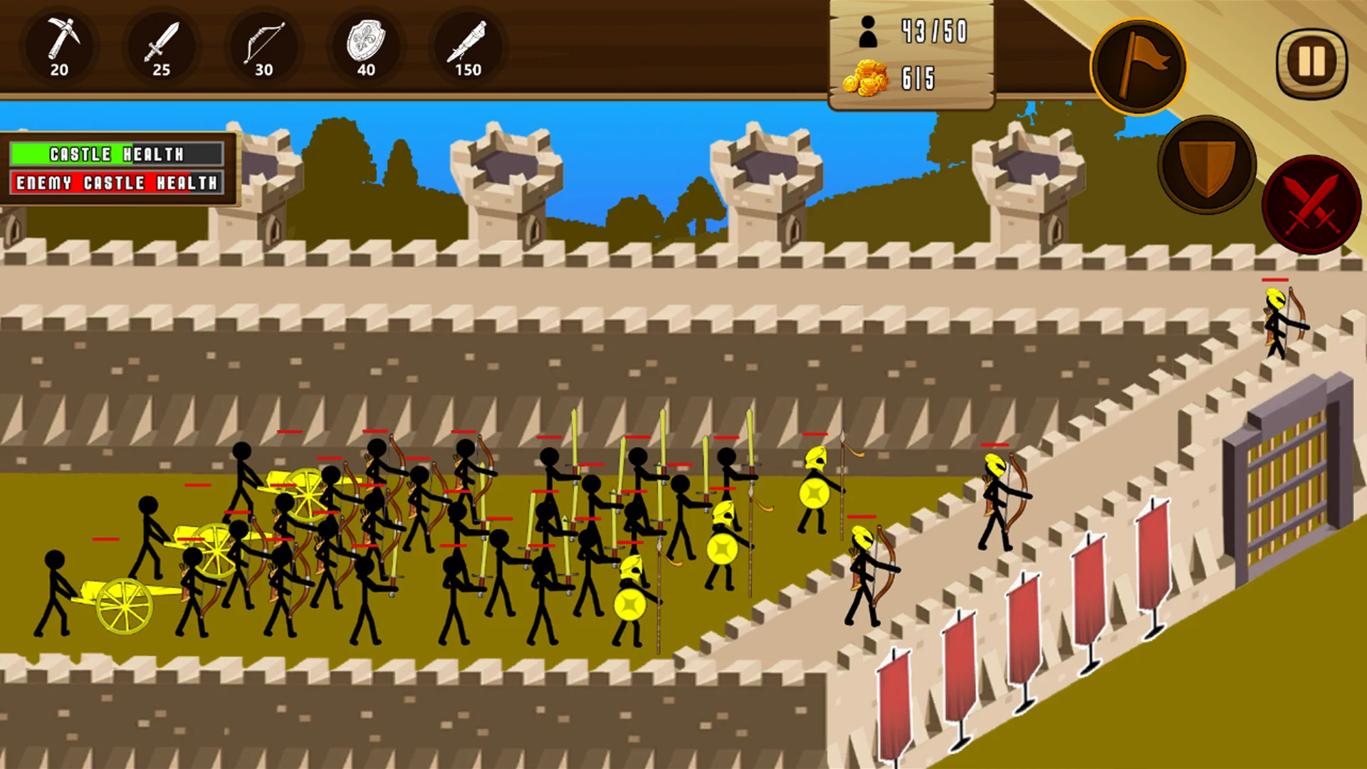 Stick Castles: Army Battle TD screenshot