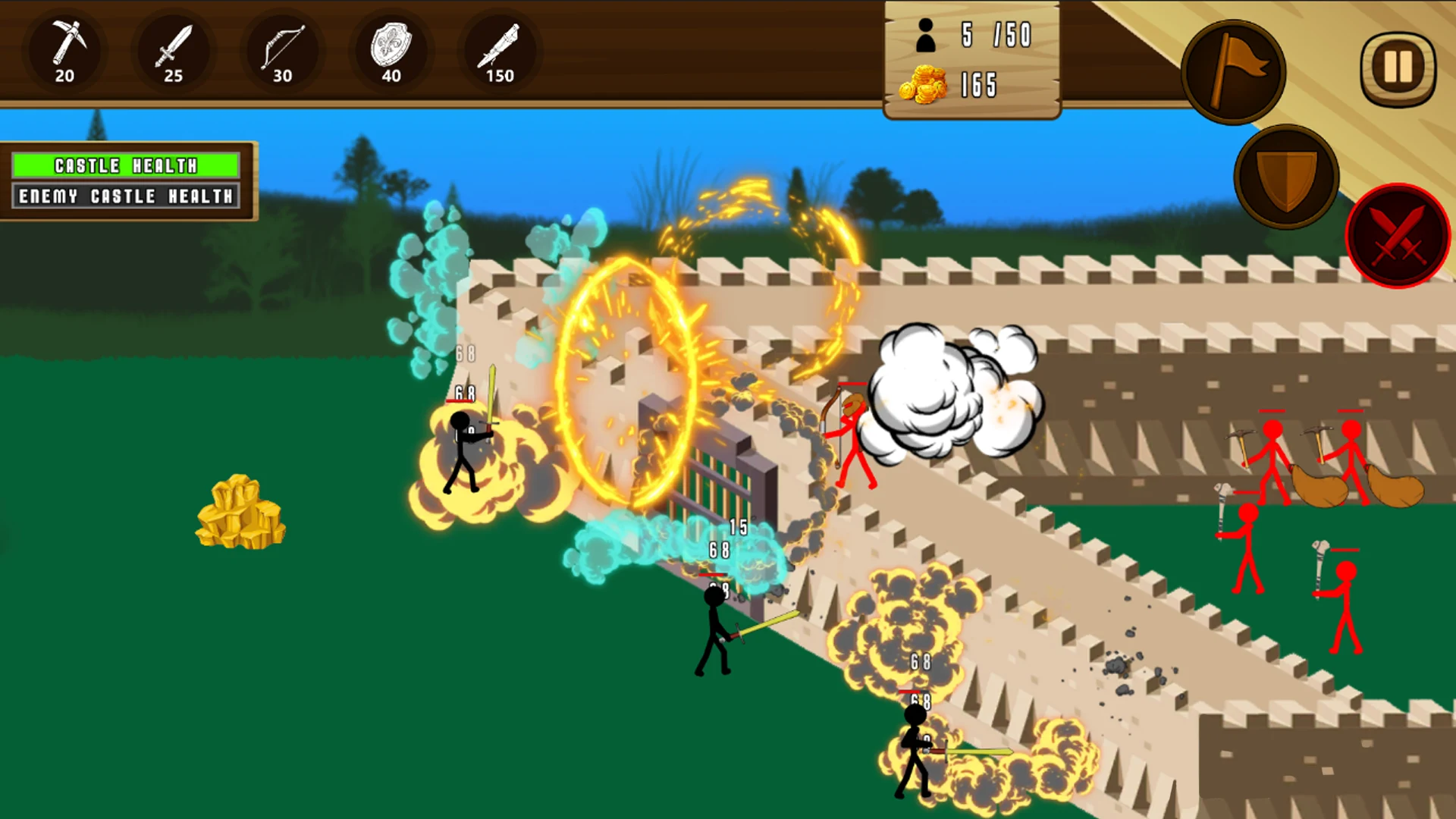Stick Castles: Army Battle TD screenshot