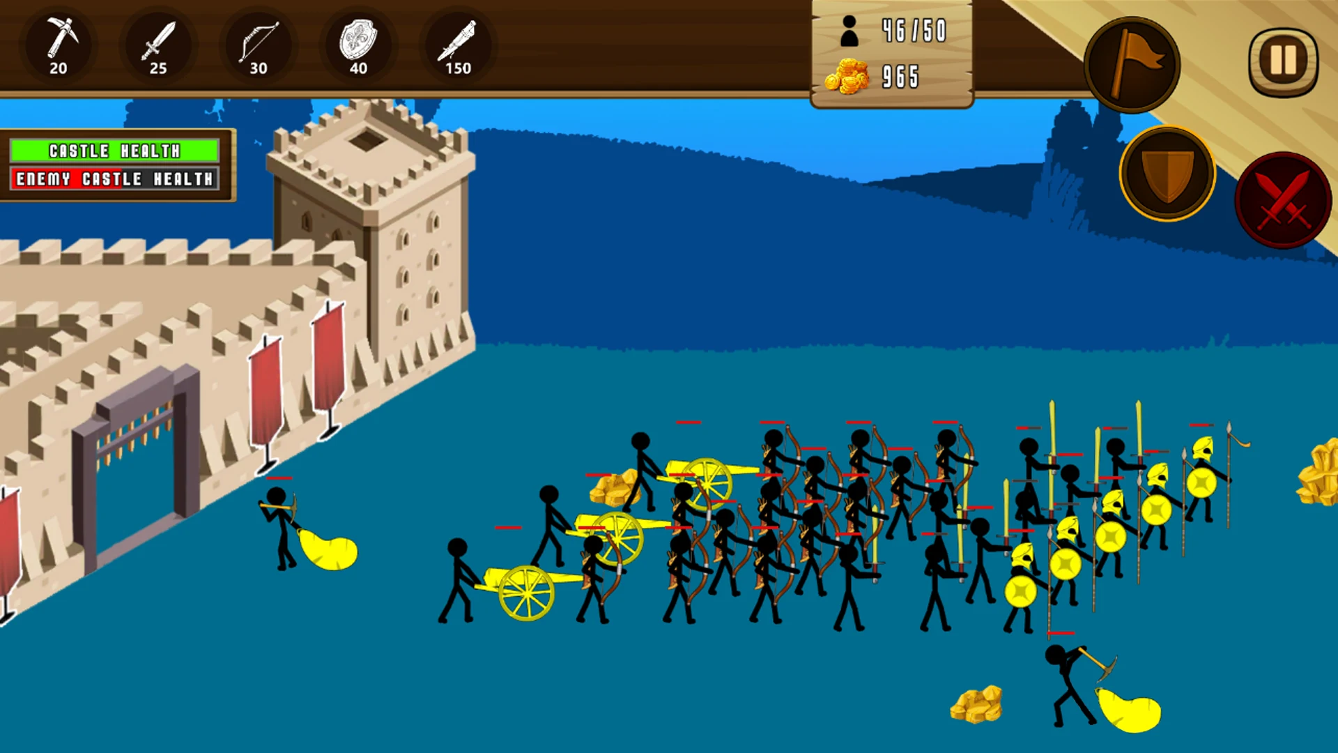 Stick Castles: Army Battle TD screenshot